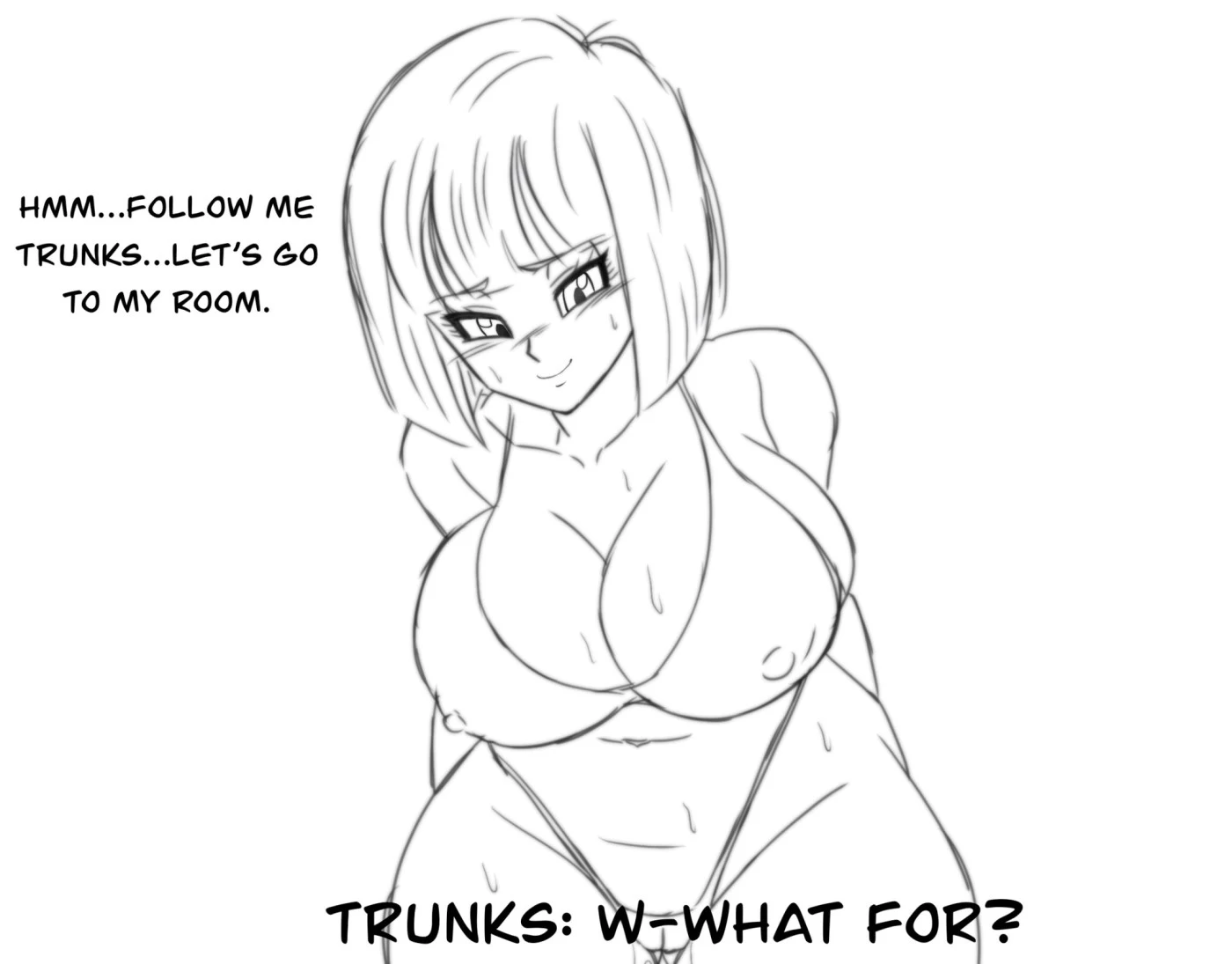 Future Trunks and Bulma porn comic picture 6