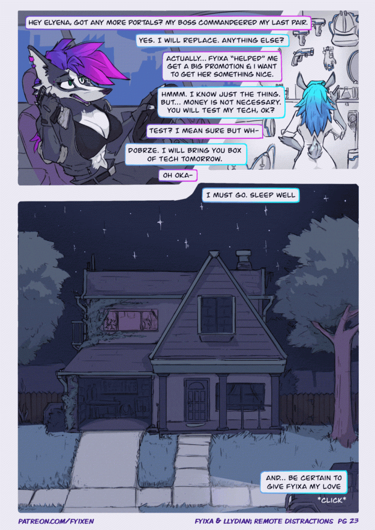 Fyixa and Llydian; Workplace Distractions porn comic picture 24