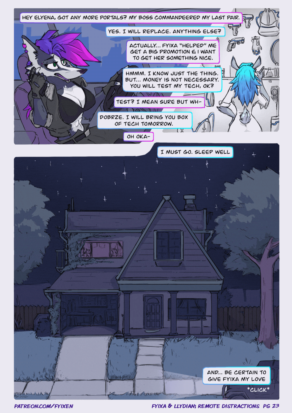 Fyixa and Llydian; Workplace Distractions porn comic picture 24