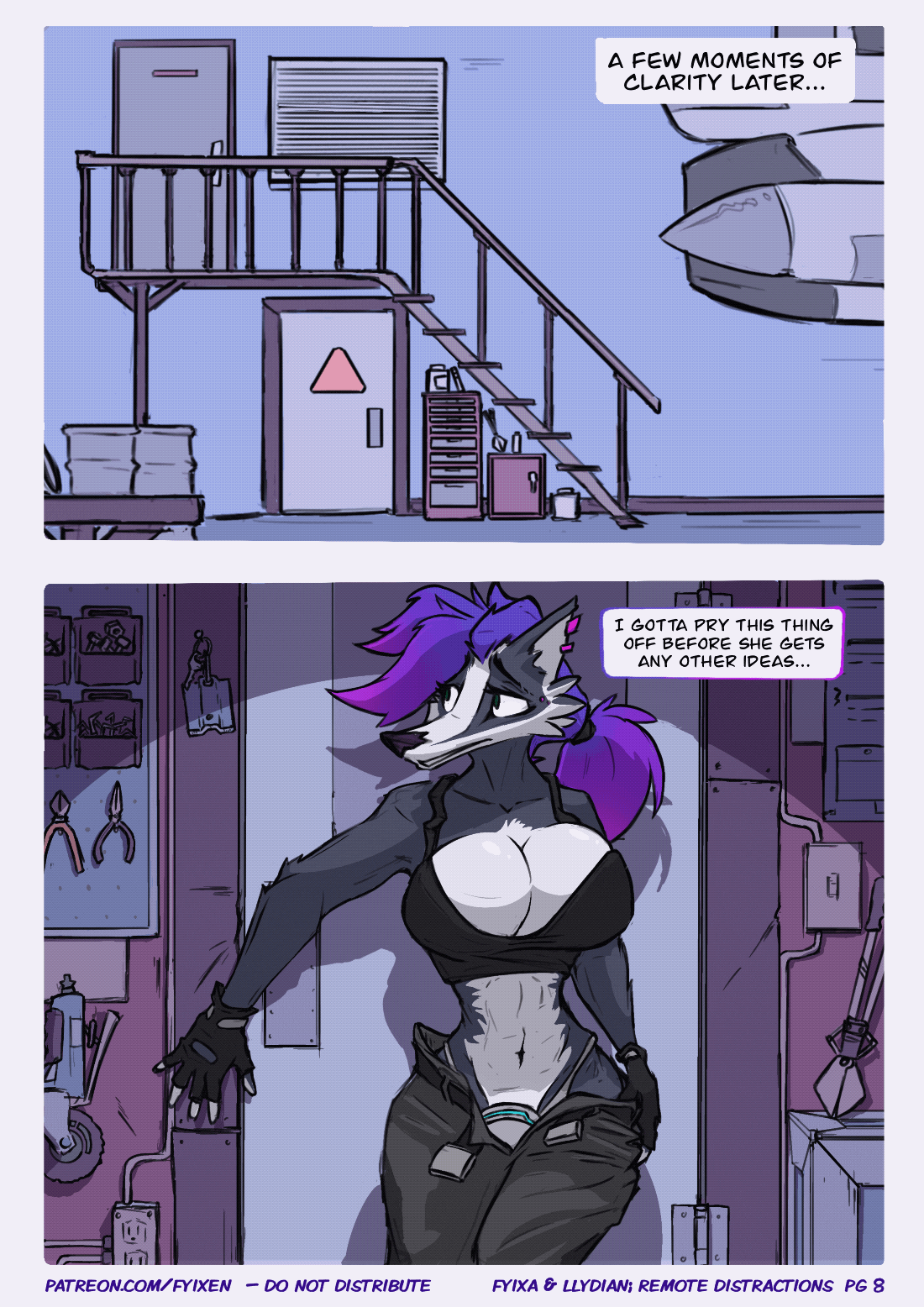Fyixa and Llydian; Workplace Distractions porn comic picture 9