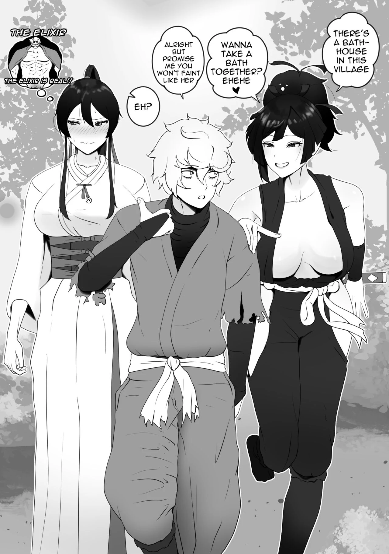 Gabimaru Getting New Wives porn comic picture 1