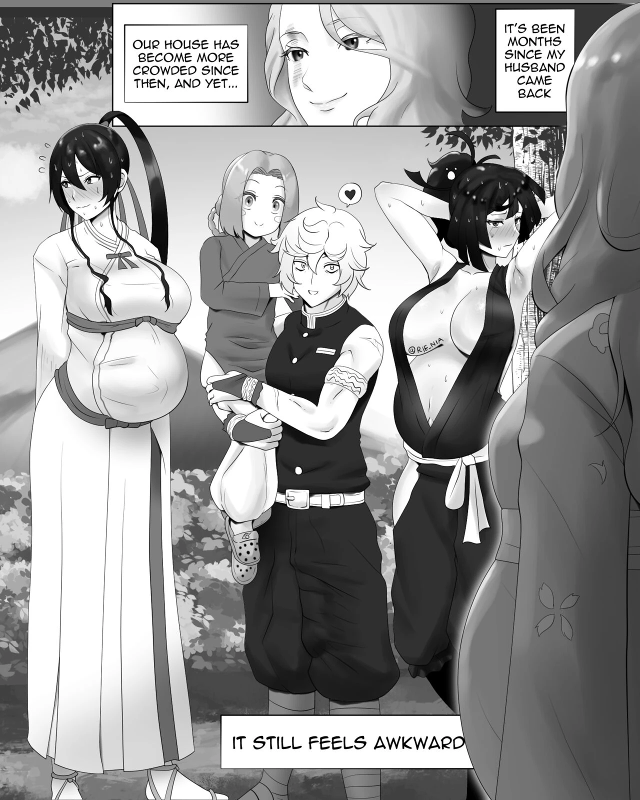 Gabimaru Getting New Wives porn comic picture 5