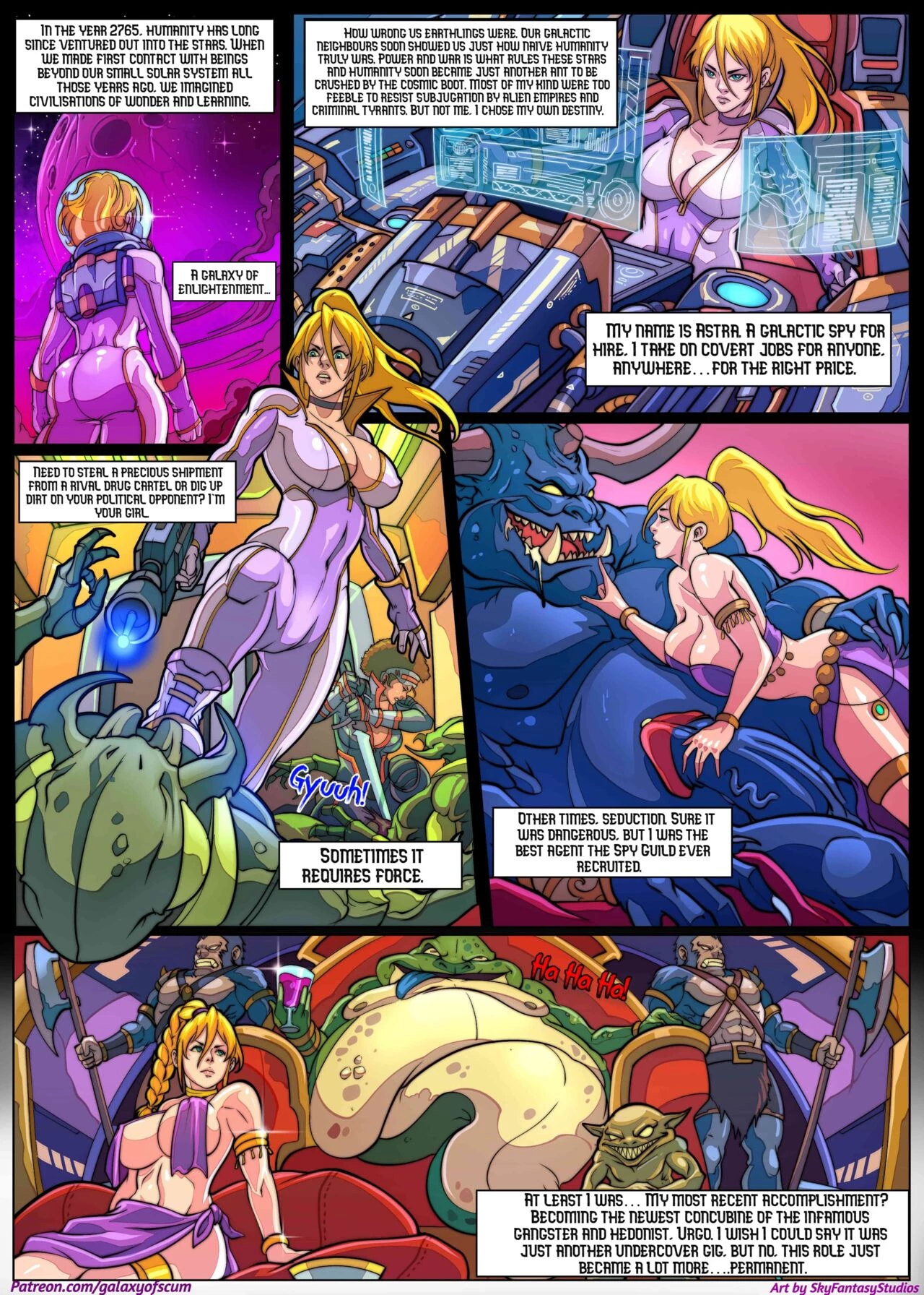 Galaxy of Scum: Urgo's Palace porn comic picture 2