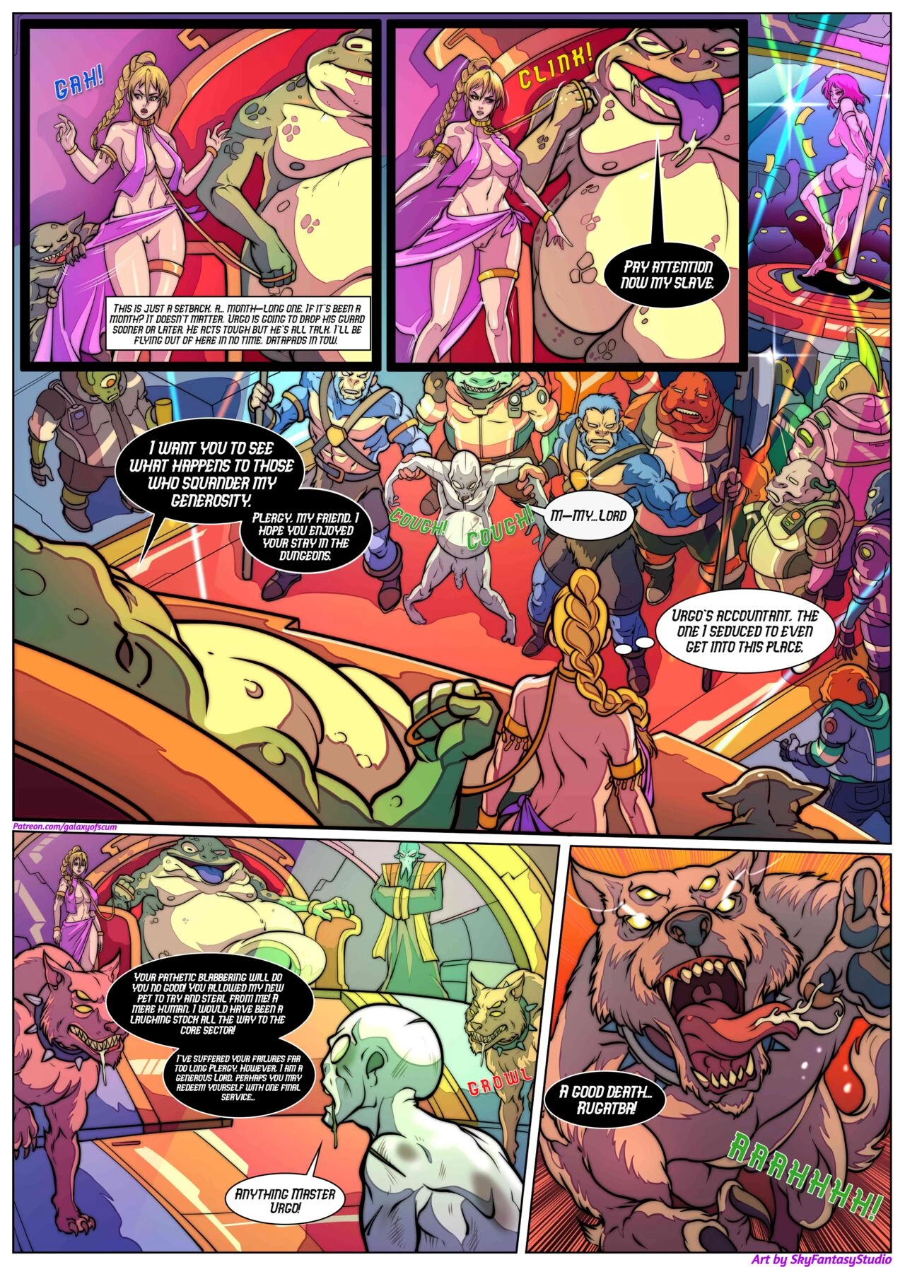 Galaxy of Scum: Urgo's Palace porn comic picture 4