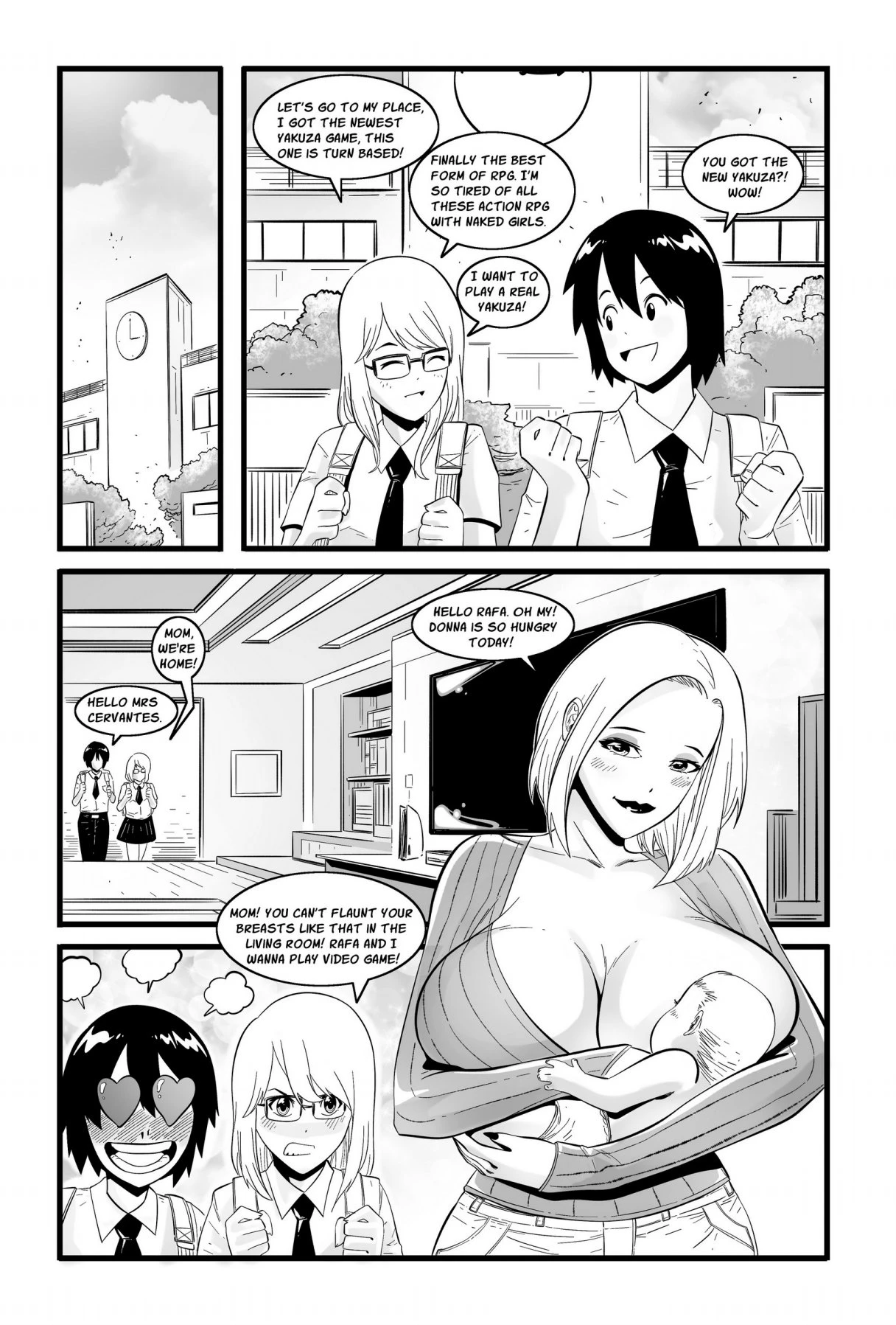 Gamer Mom porn comic picture 2