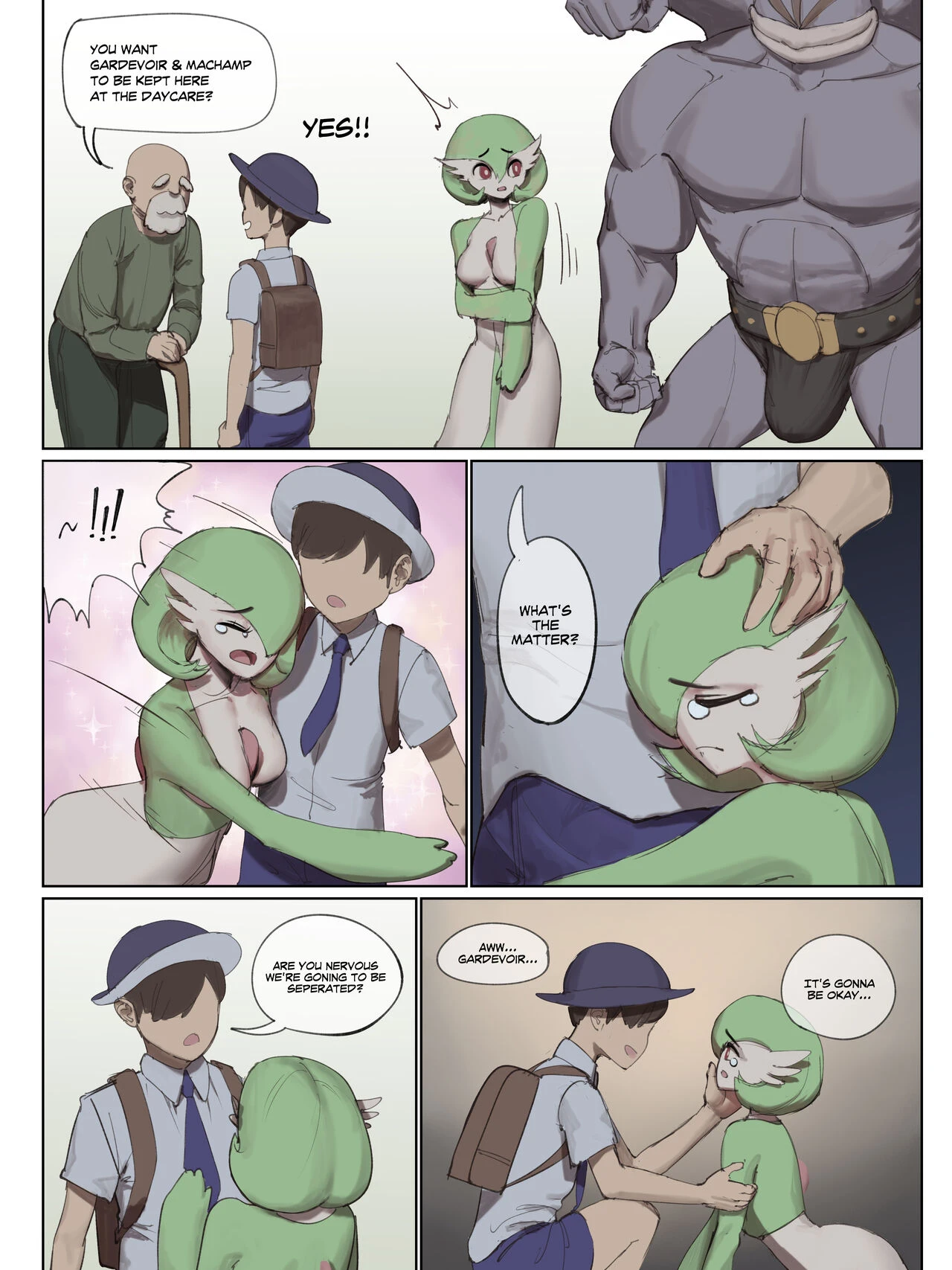 Gardevoir at the Daycare porn comic picture 1