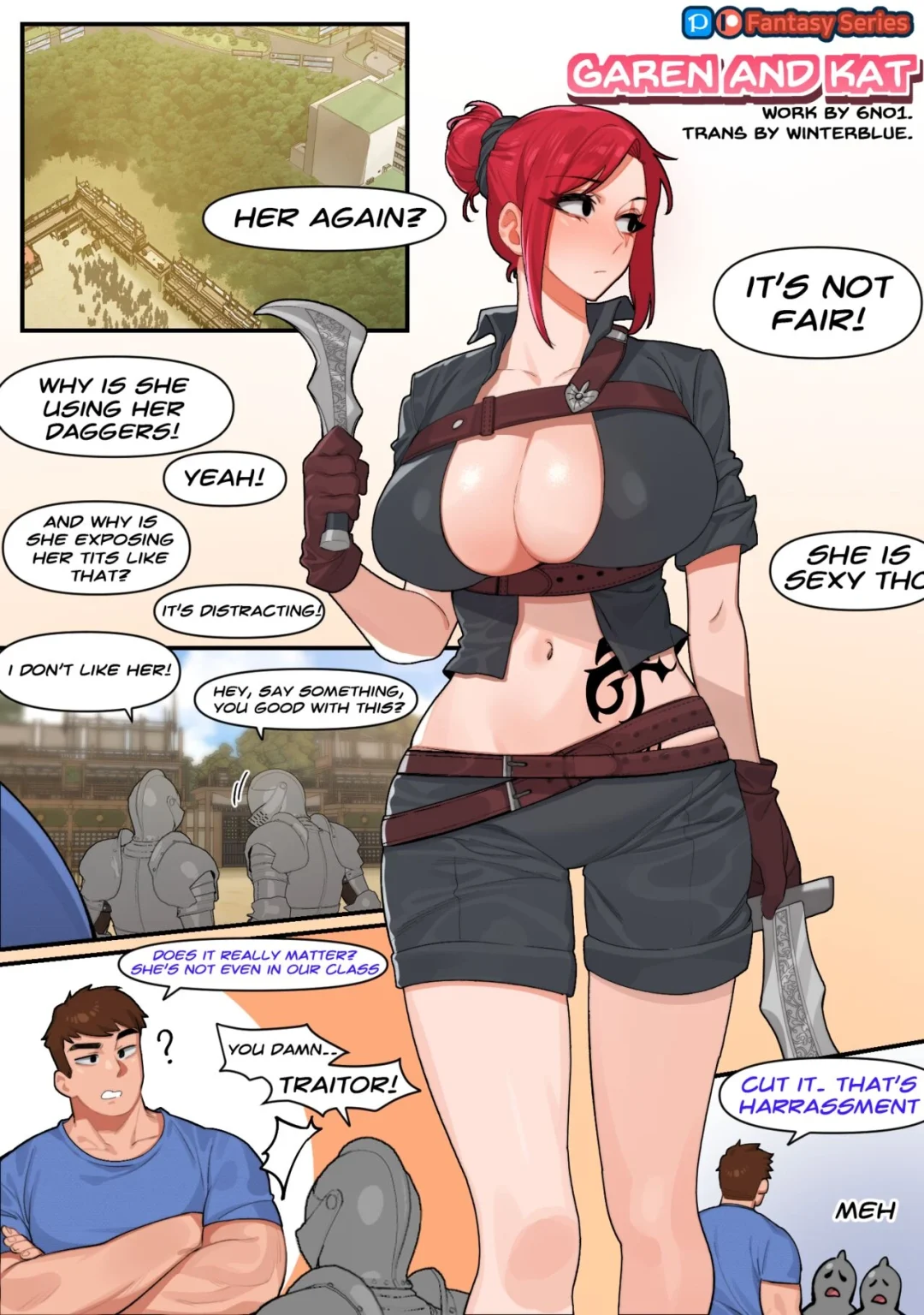 Garen and Kat porn comic picture 1