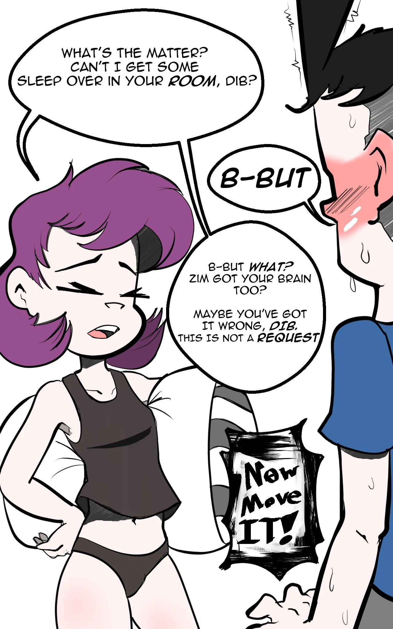 Gaz Sleep Over porn comic picture 1