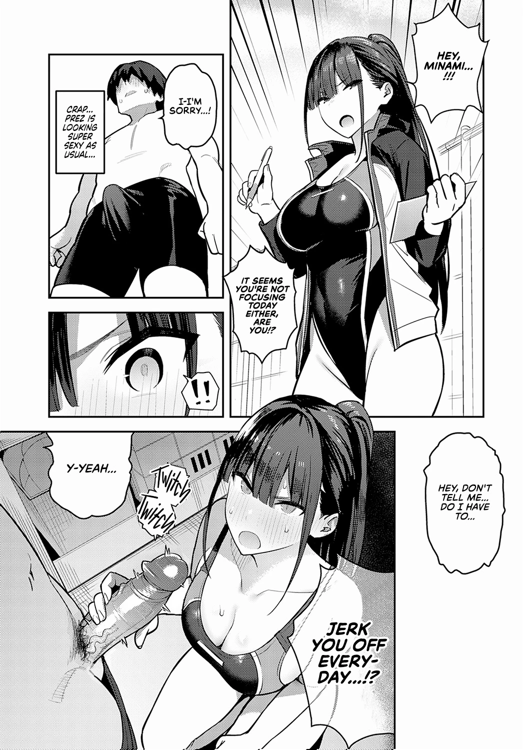 Getting Jerked off by the Swimming Club Senpai porn comic picture 13