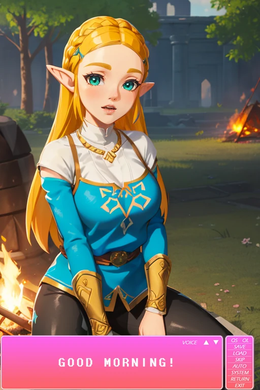 [GIF] Zelda's: Unleashing The Lust For Adventure #3|The bonfire at the Outpost Ruins porn comic picture 3