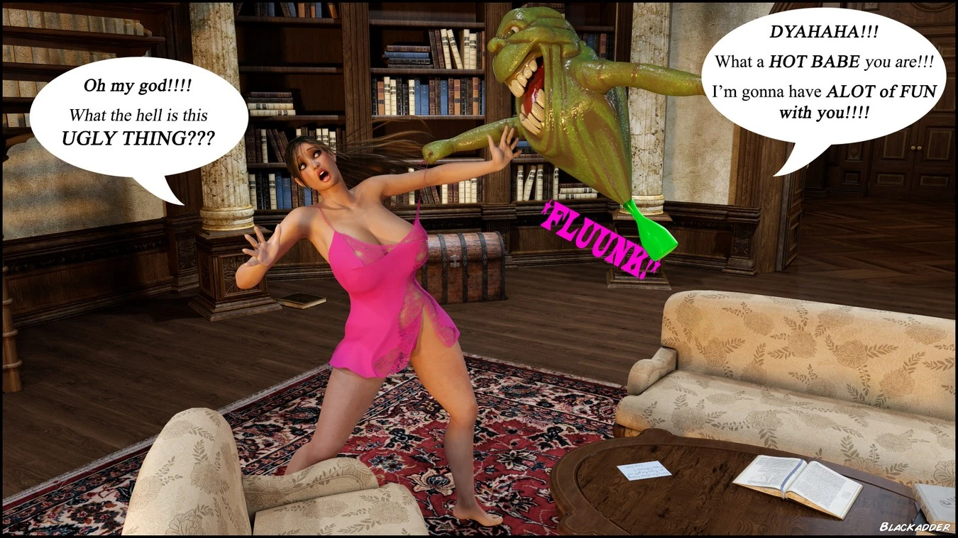 Gisela vs Ghost porn comic picture 4