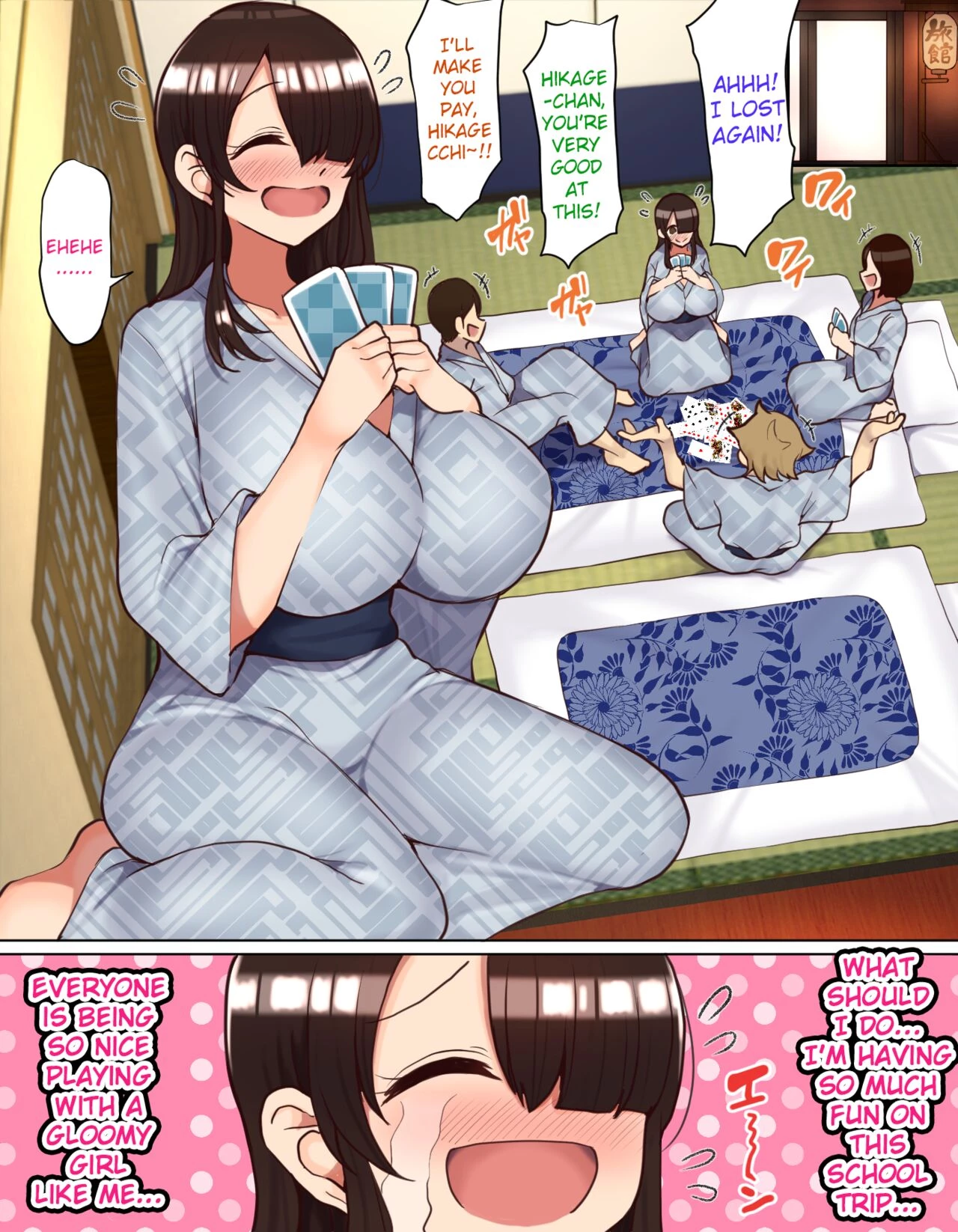 Gloomy-chan Ended Up in a Lively Group on the School Trip | Shuugaku Ryokou de YouCha to Onaji Group ni Nacchatta Mekakure InCha-chan porn comic picture 4