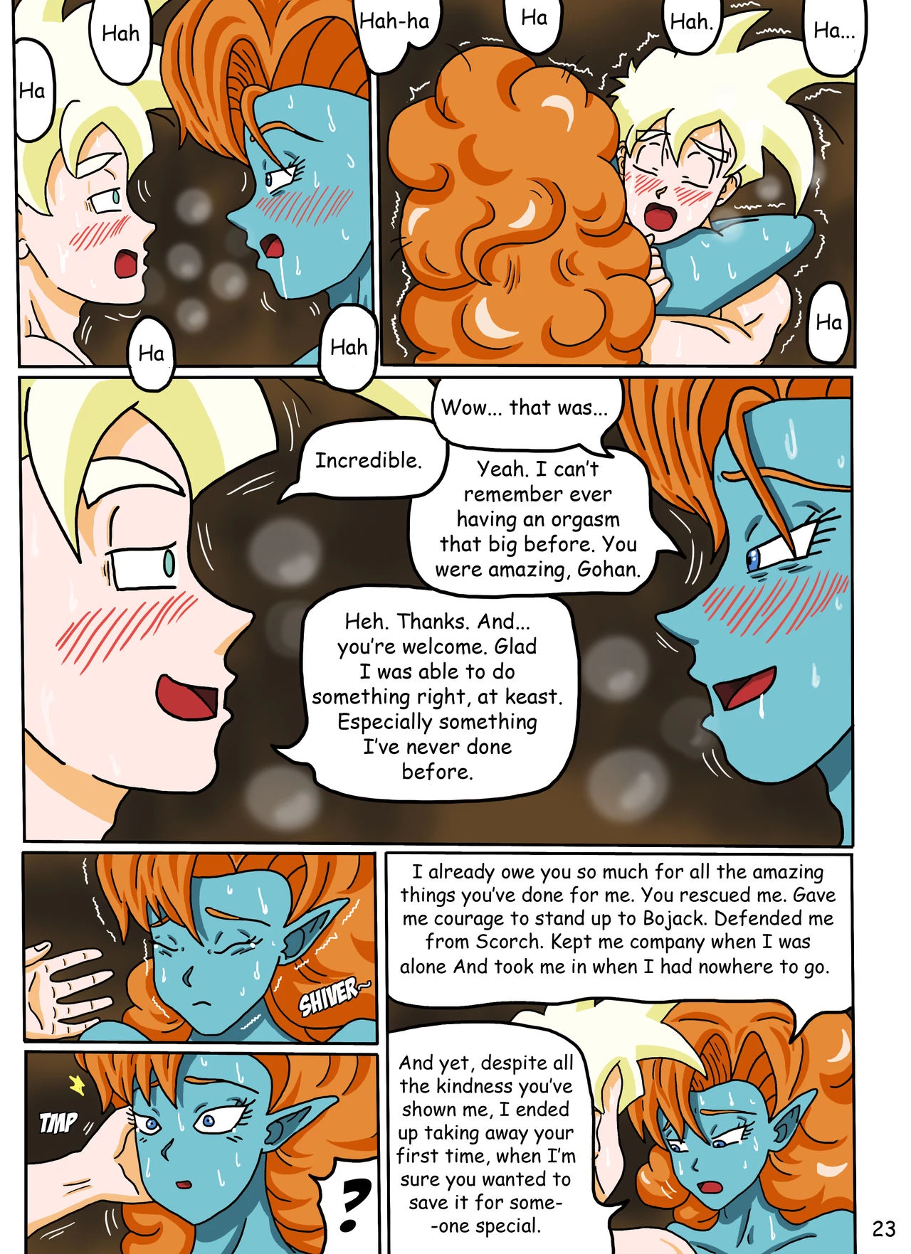 Gohan X Zangya: Fiery Lake porn comic picture 27