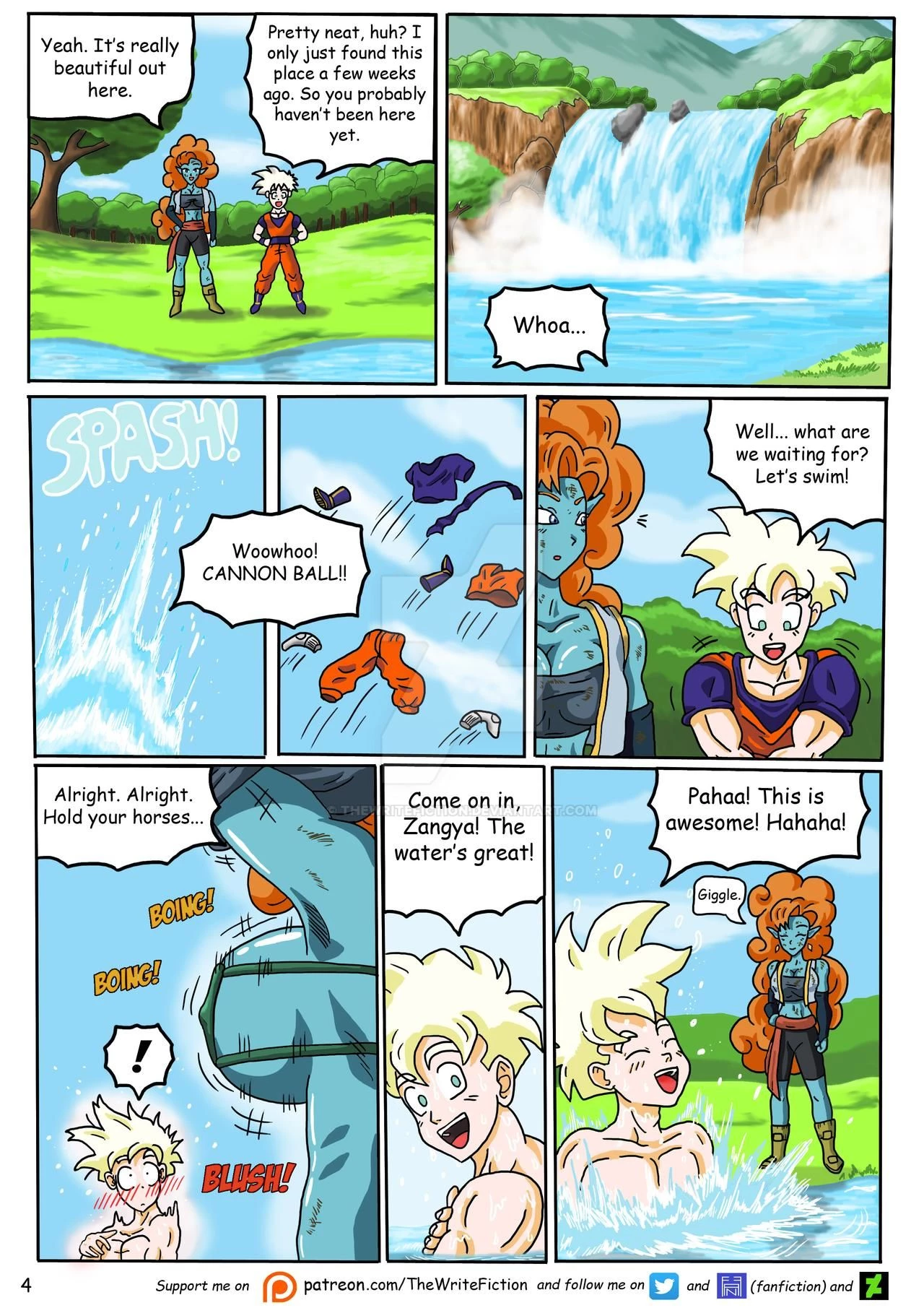 Gohan X Zangya: Fiery Lake porn comic picture 6
