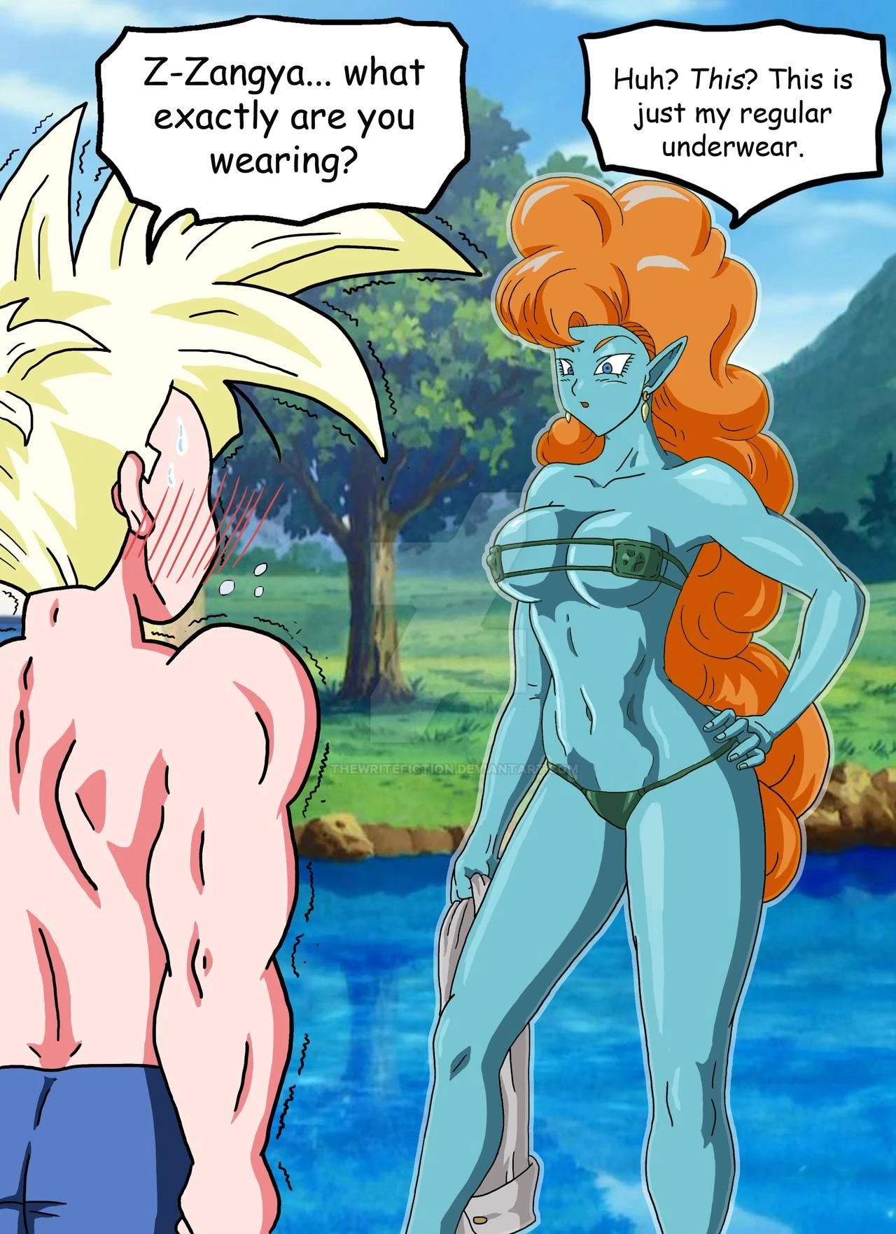 Gohan X Zangya: Fiery Lake porn comic picture 7
