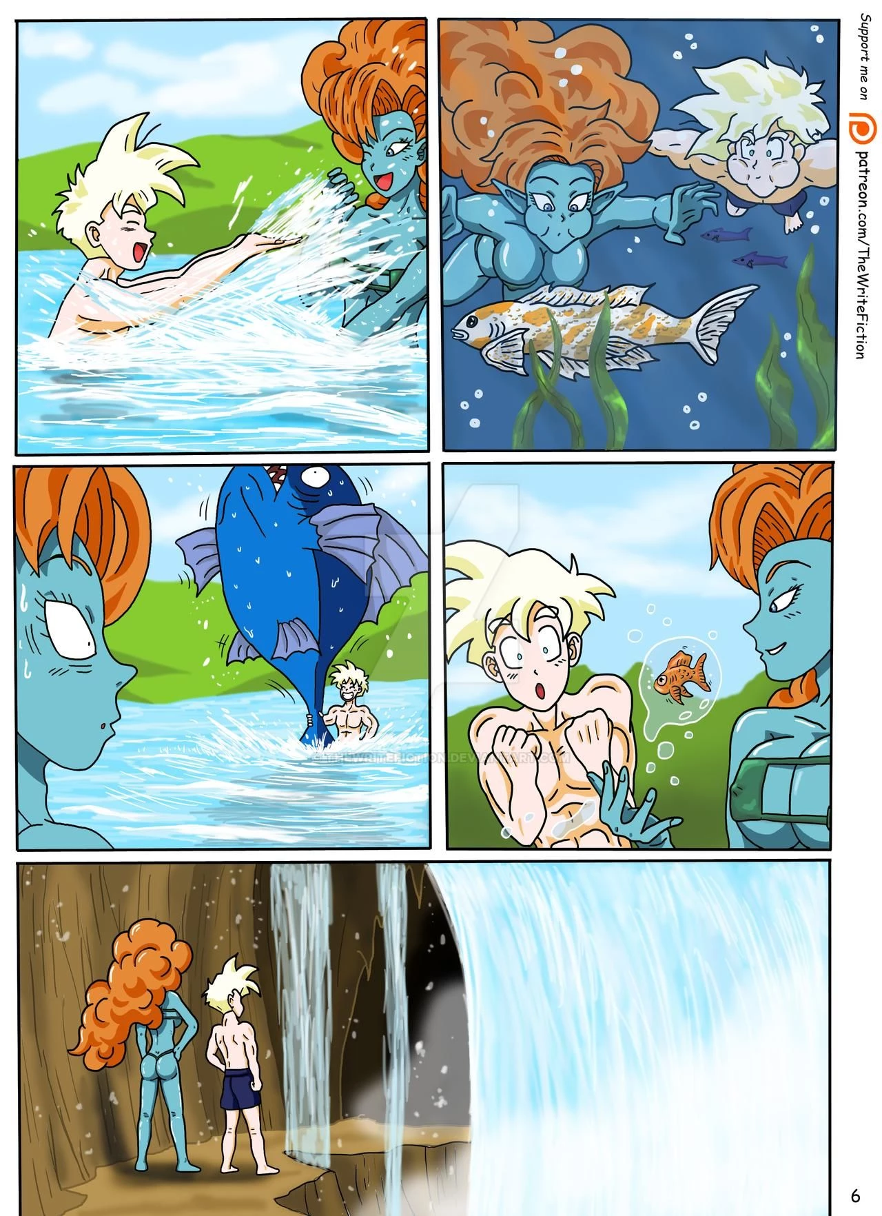 Gohan X Zangya: Fiery Lake porn comic picture 9