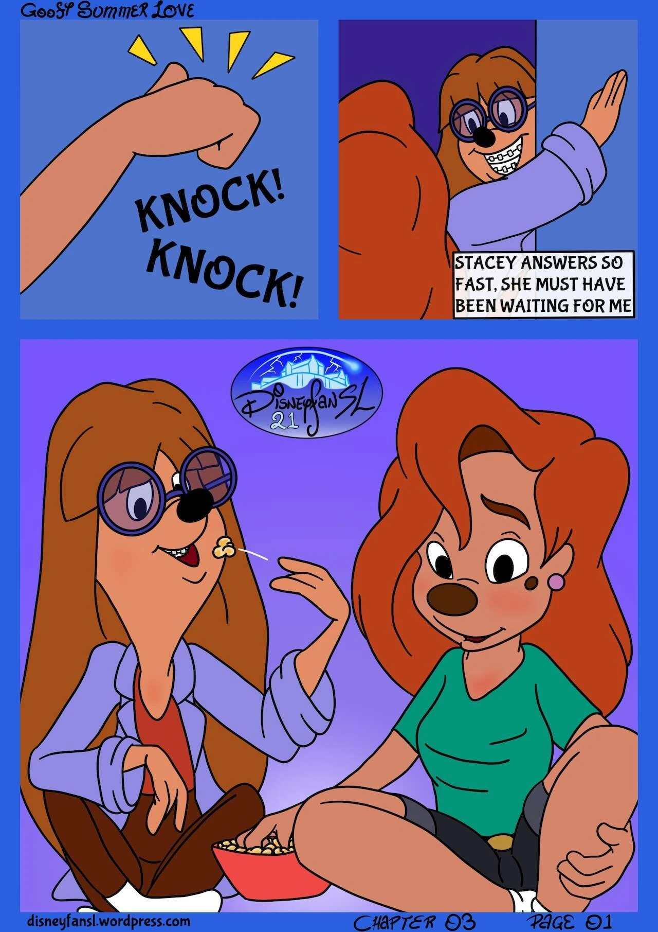 #GoofySummerLove Chapter 03 - Sleepover porn comic picture 3