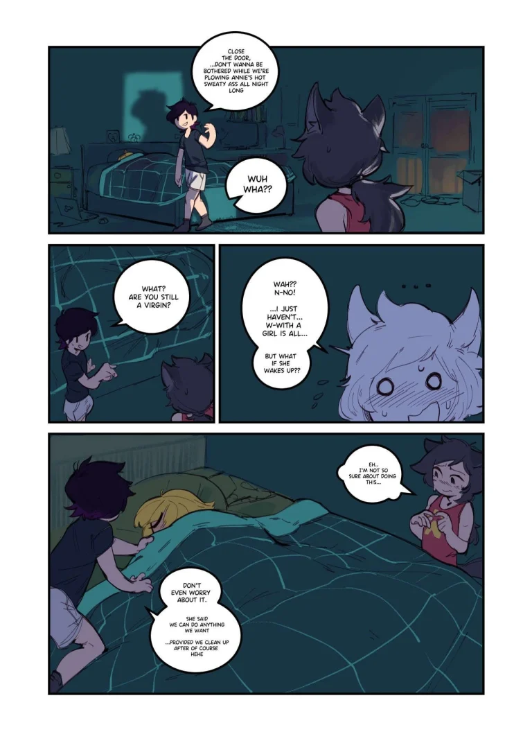 [GreasyMeta] Annie's Super Duper X2 Sleep-Over porn comic picture 4