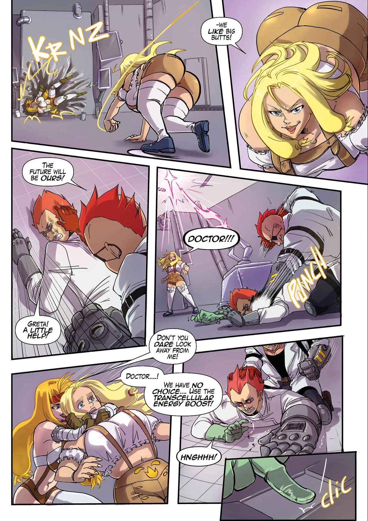 Greta vs Dr.Universe porn comic picture 3