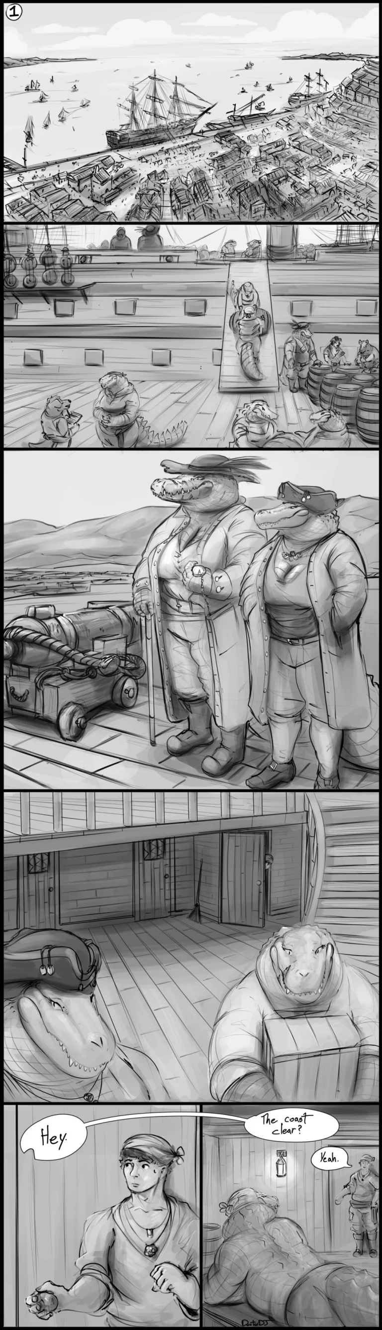 Guard Duty porn comic picture 2