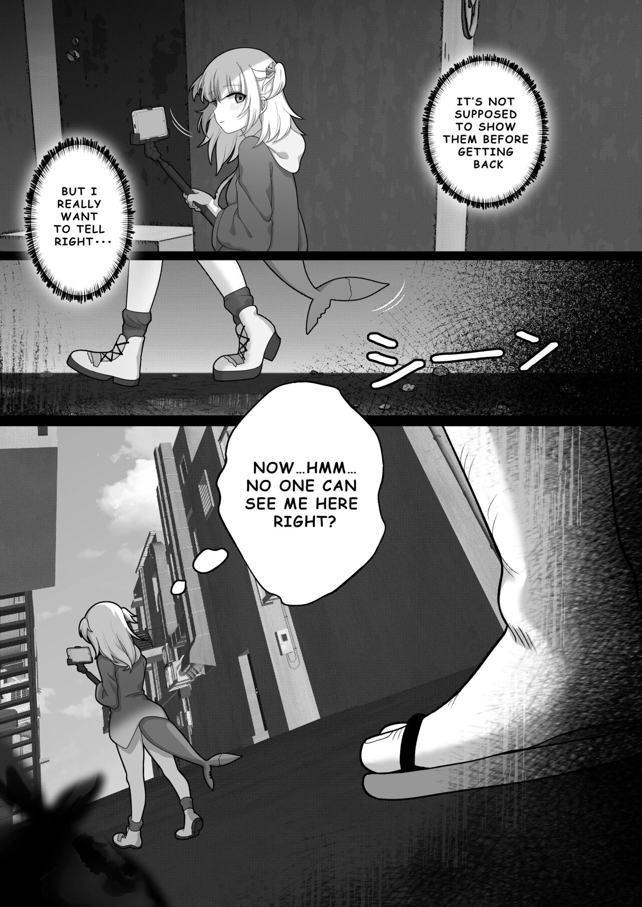 Gura's delivery accident | Gura no Haishin Jiko porn comic picture 6