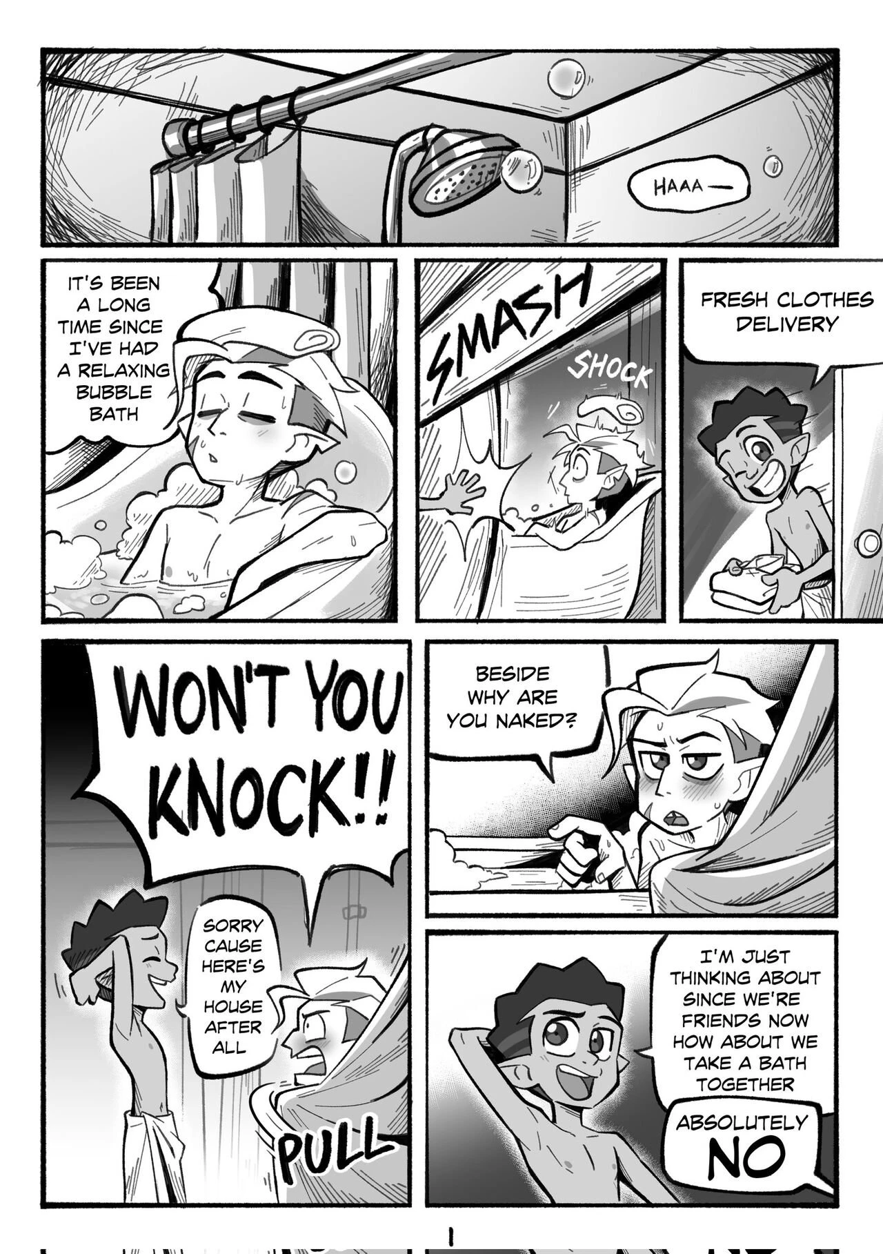 Guster: Bubble Bath porn comic picture 1