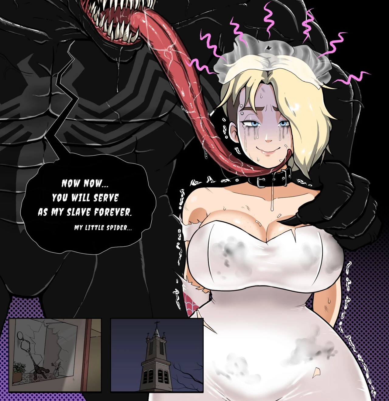 Gwen and venom porn comic picture 1