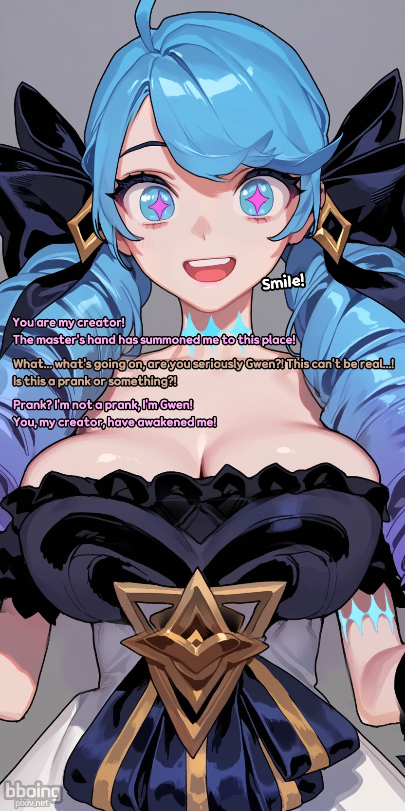 Gwen in my room porn comic picture 8