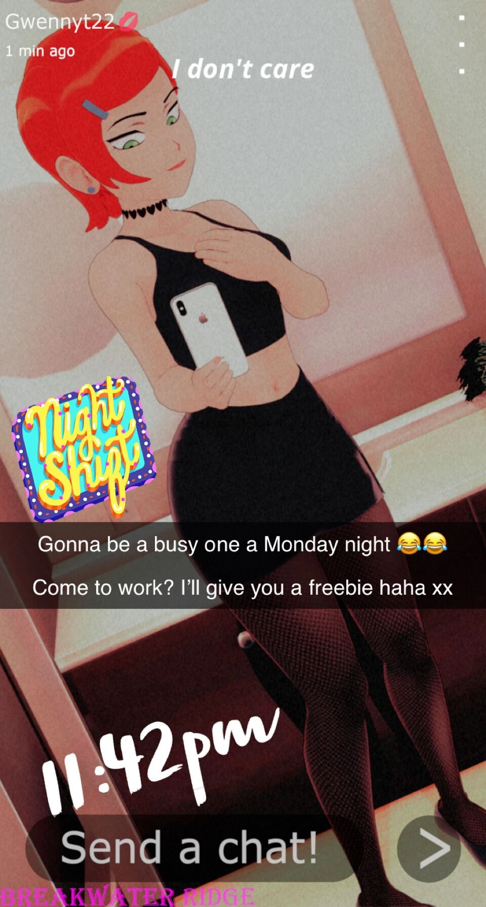 Gwen sends you snaps porn comic picture 1