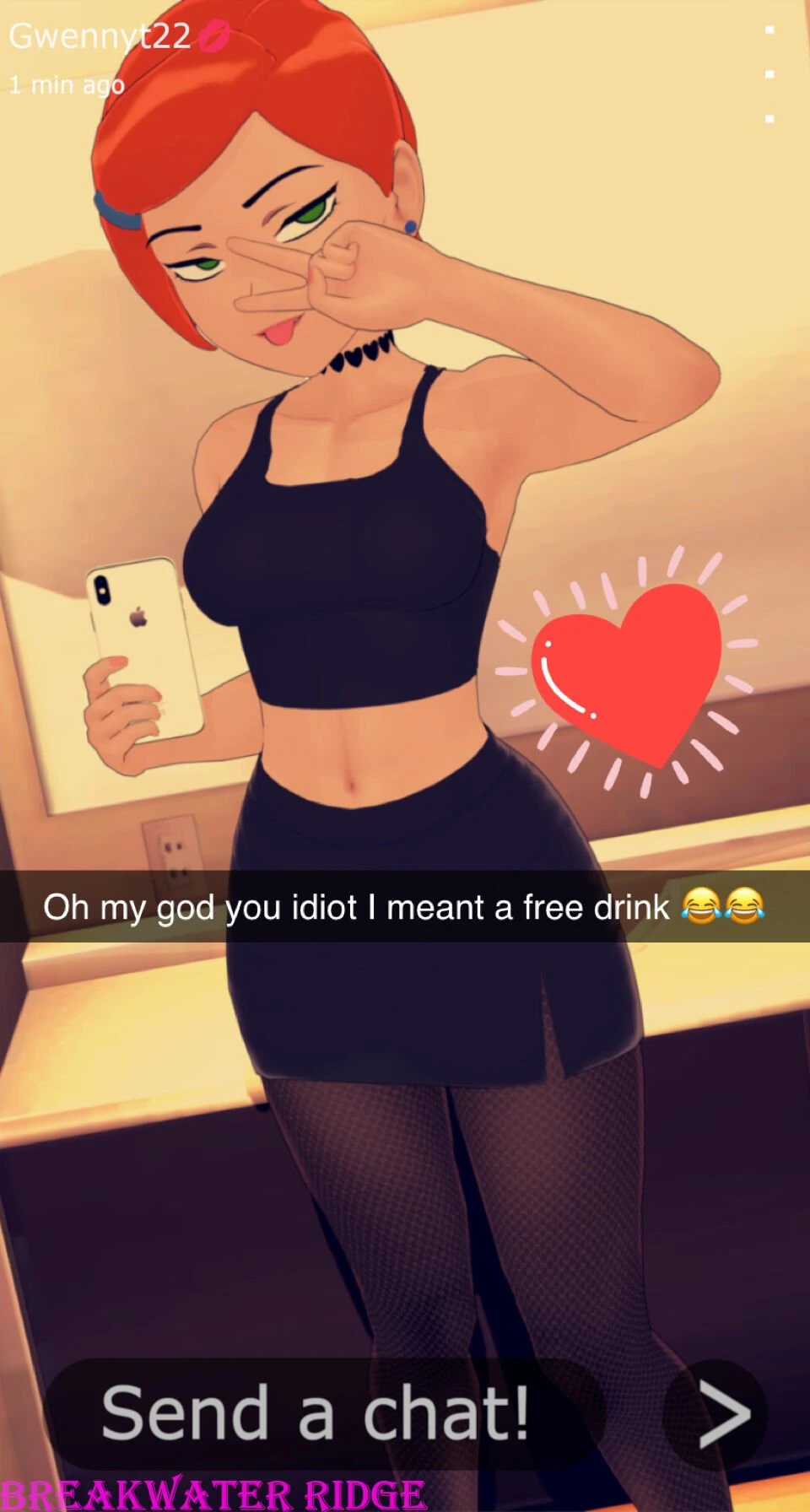 Gwen sends you snaps porn comic picture 2