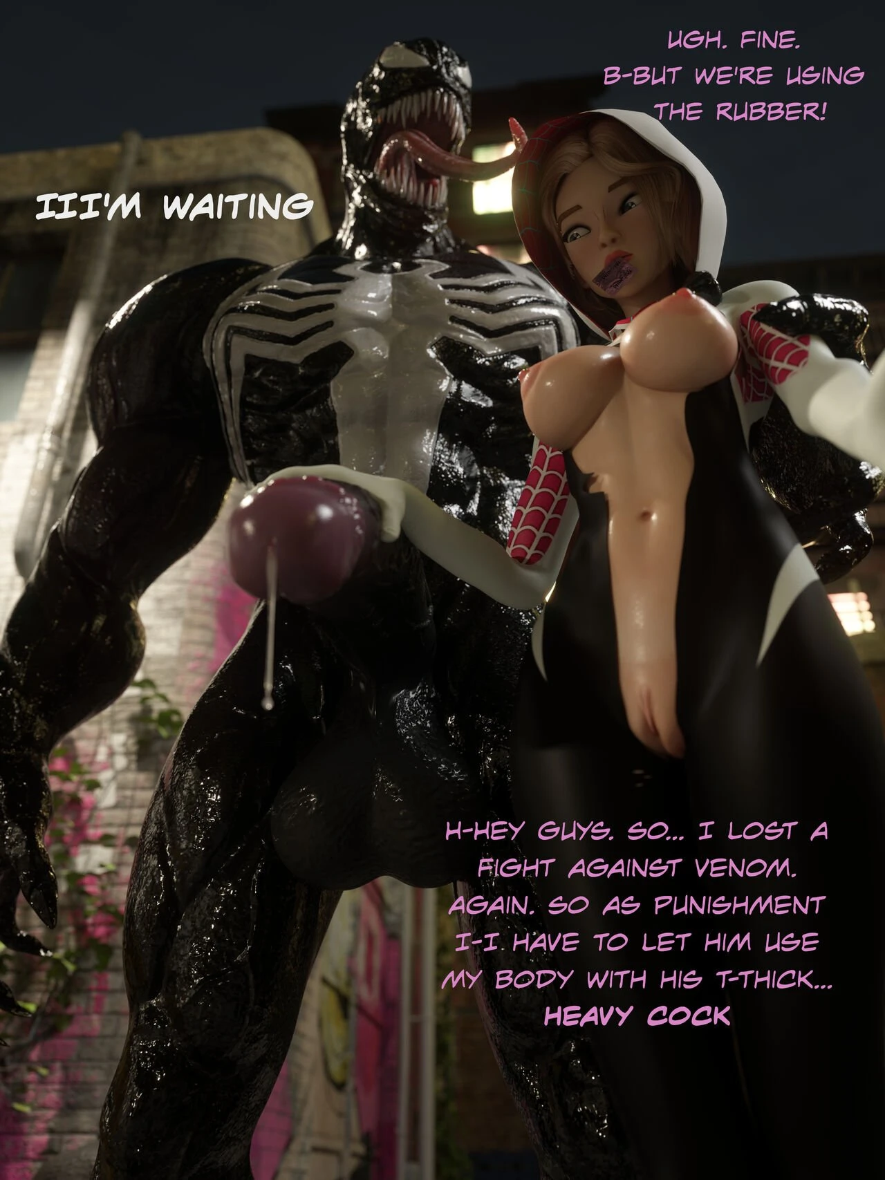 Gwen x Venom porn comic picture 1