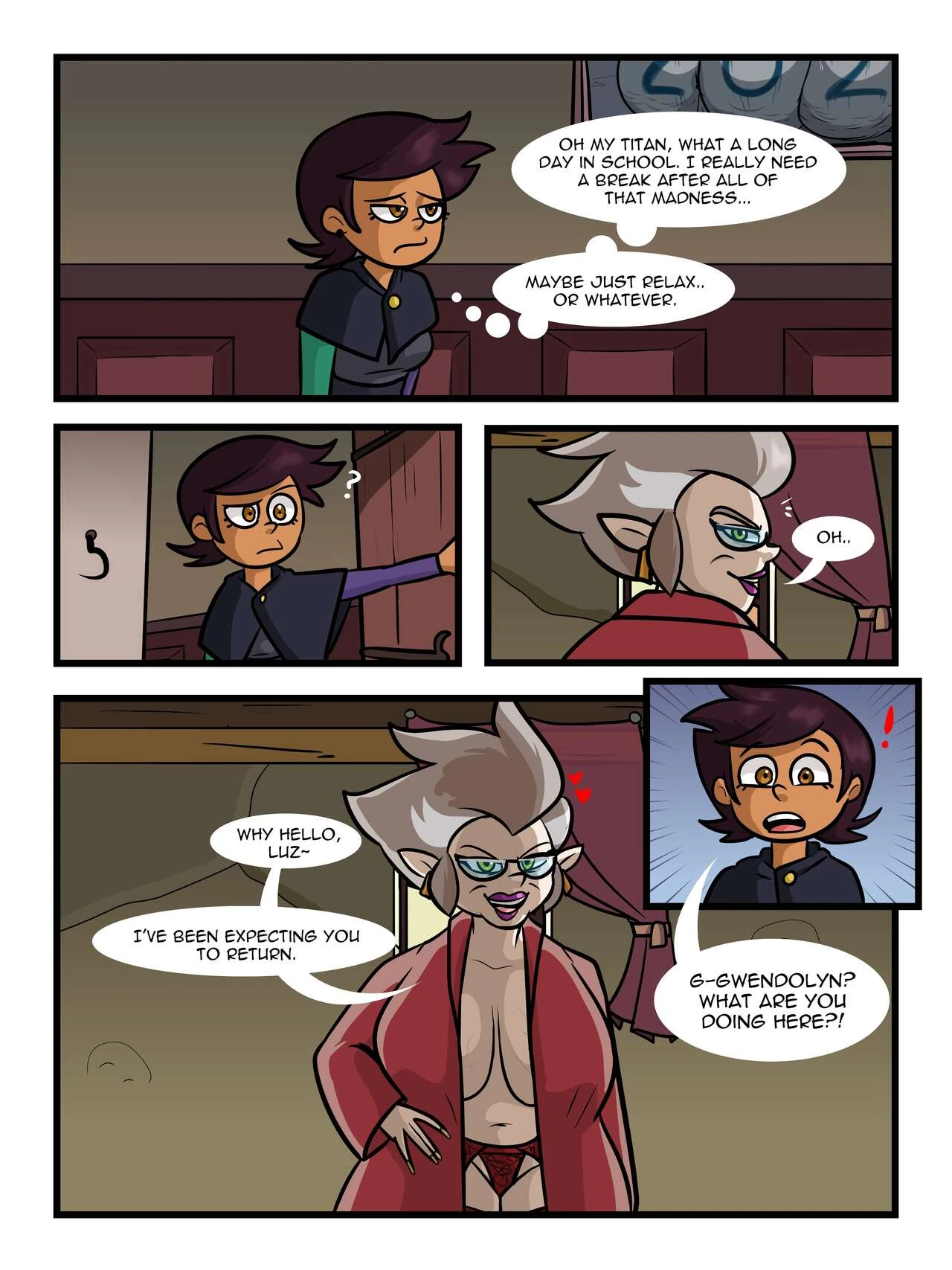 Gwendolyn's Surprise porn comic picture 2