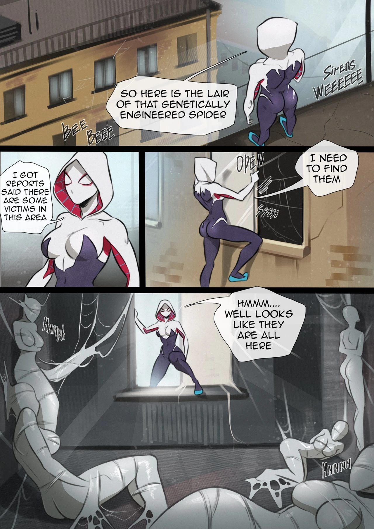 Gwen's defeat porn comic picture 1