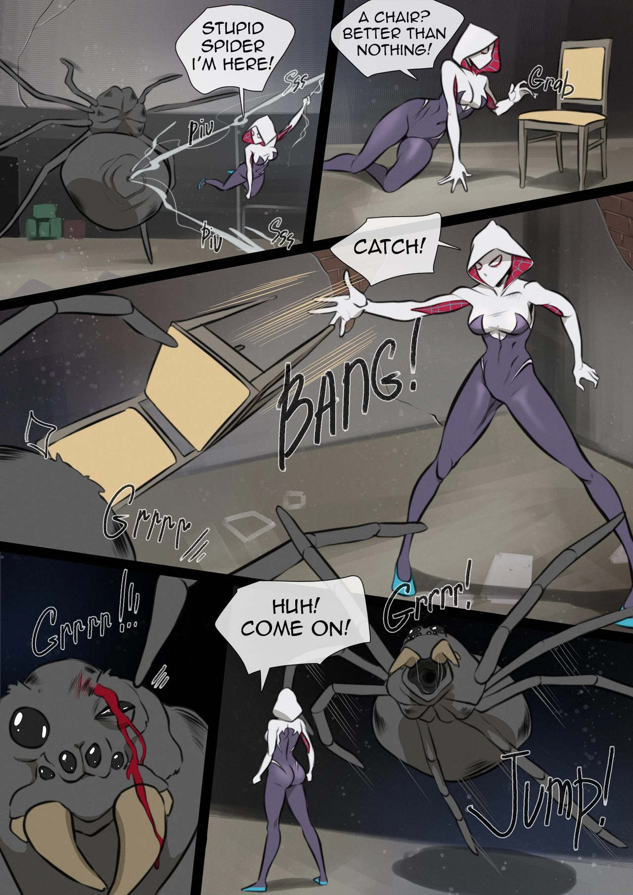 Gwen's defeat porn comic picture 4