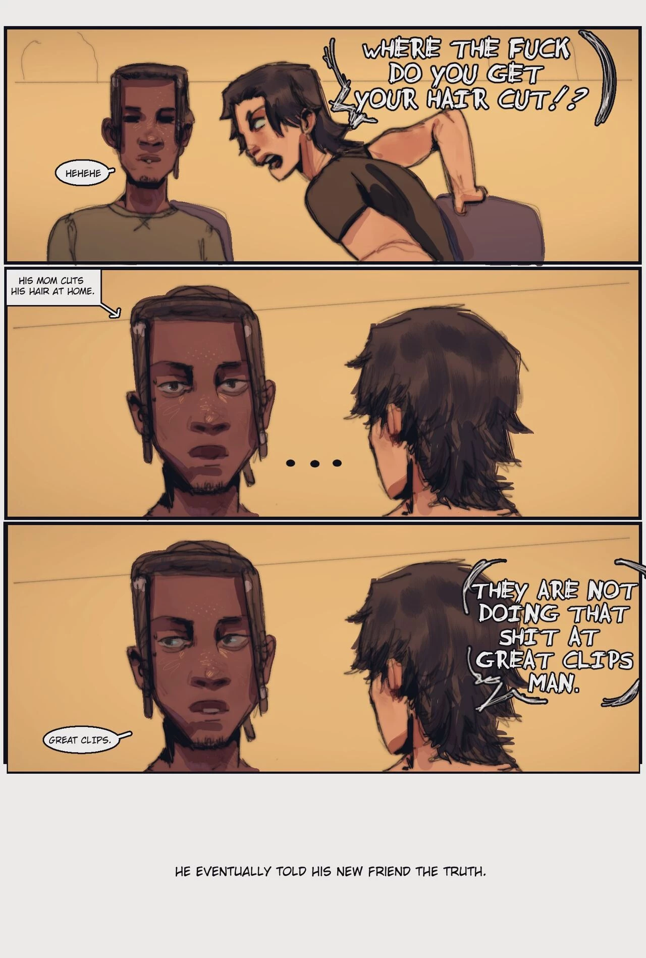 Haircuts porn comic picture 4