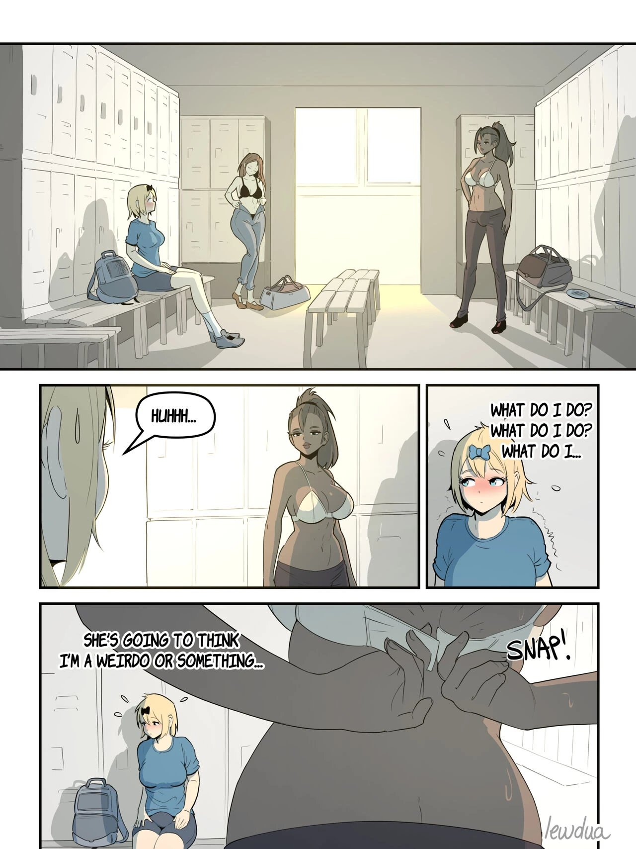 [Hairy] Locker room - Nessie and Valerie porn comic picture 3