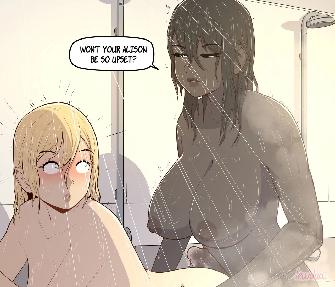 [Hairy] Locker room - Nessie and Valerie porn comic picture 47