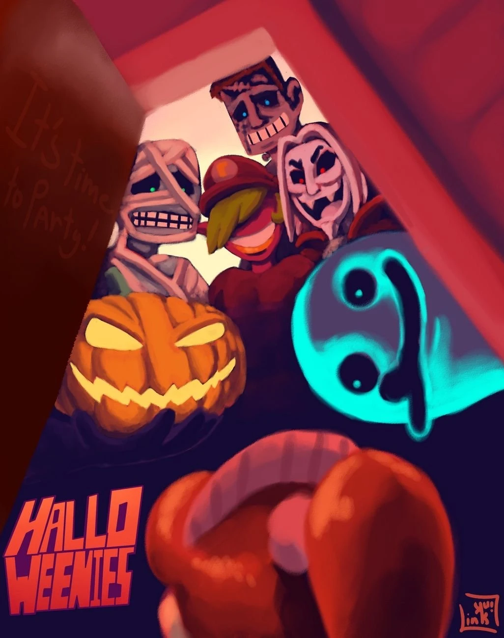 Hallo-Weenies porn comic picture 1