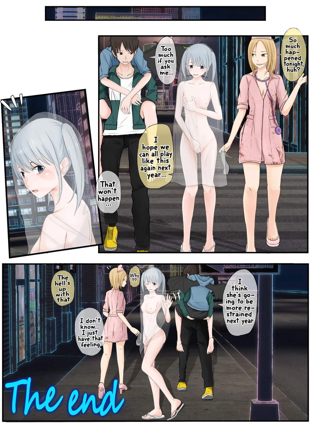 Halloween Exhibitionist Girl | Halloween Roshutsu Shoujo porn comic picture 165