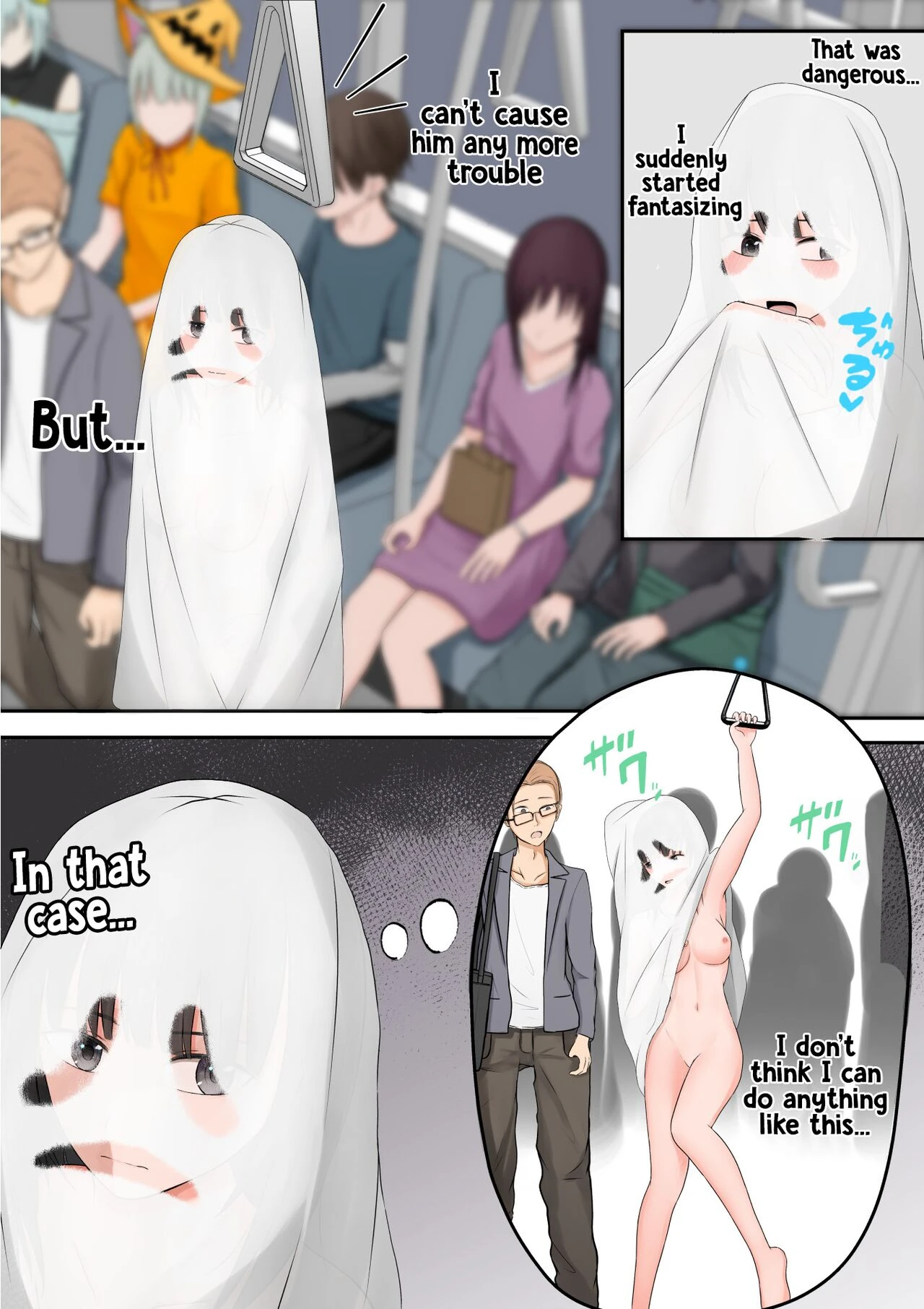 Halloween Exhibitionist Girl | Halloween Roshutsu Shoujo porn comic picture 33