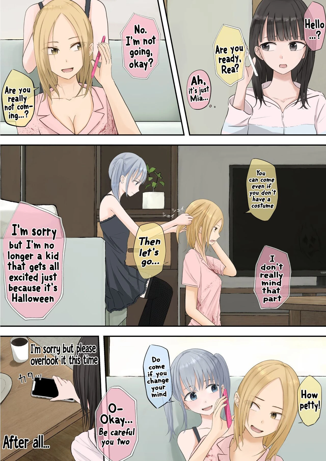 Halloween Exhibitionist Girl | Halloween Roshutsu Shoujo porn comic picture 4