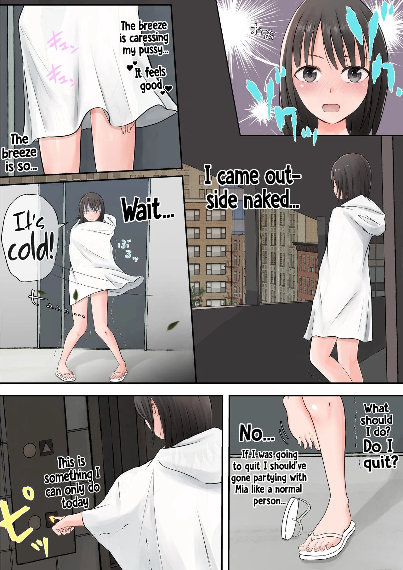 Halloween Exhibitionist Girl | Halloween Roshutsu Shoujo porn comic picture 7