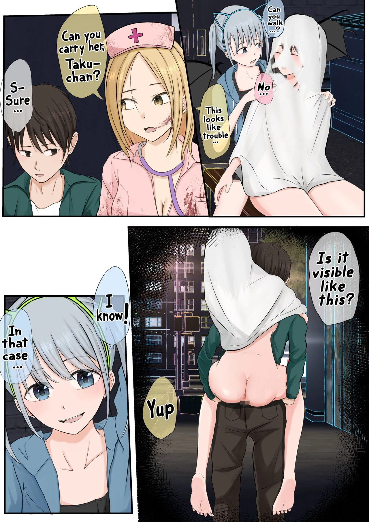 Halloween Exhibitionist Girl | Halloween Roshutsu Shoujo porn comic picture 77