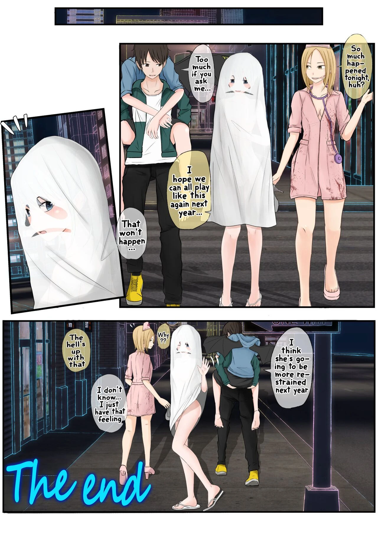 Halloween Exhibitionist Girl | Halloween Roshutsu Shoujo porn comic picture 82