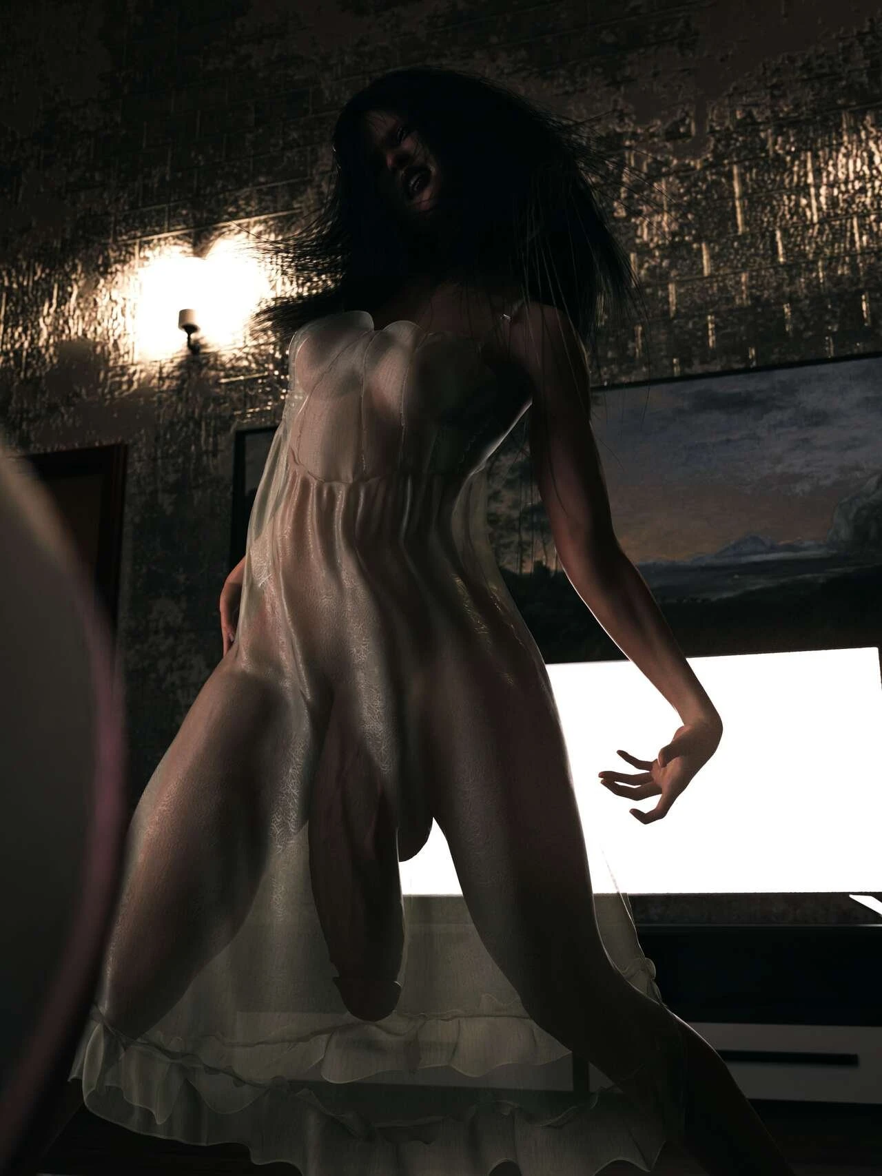 Halloween: Sadako With Chloe & Rachel porn comic picture 9