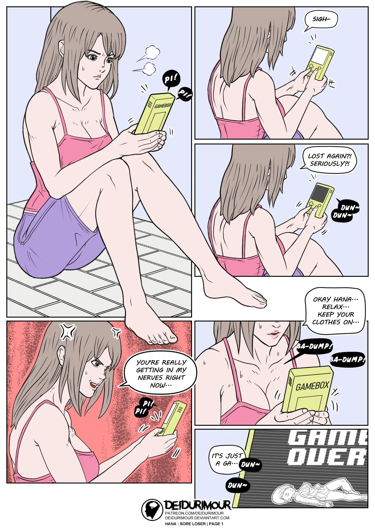 Hana: Sore Loser porn comic picture 3