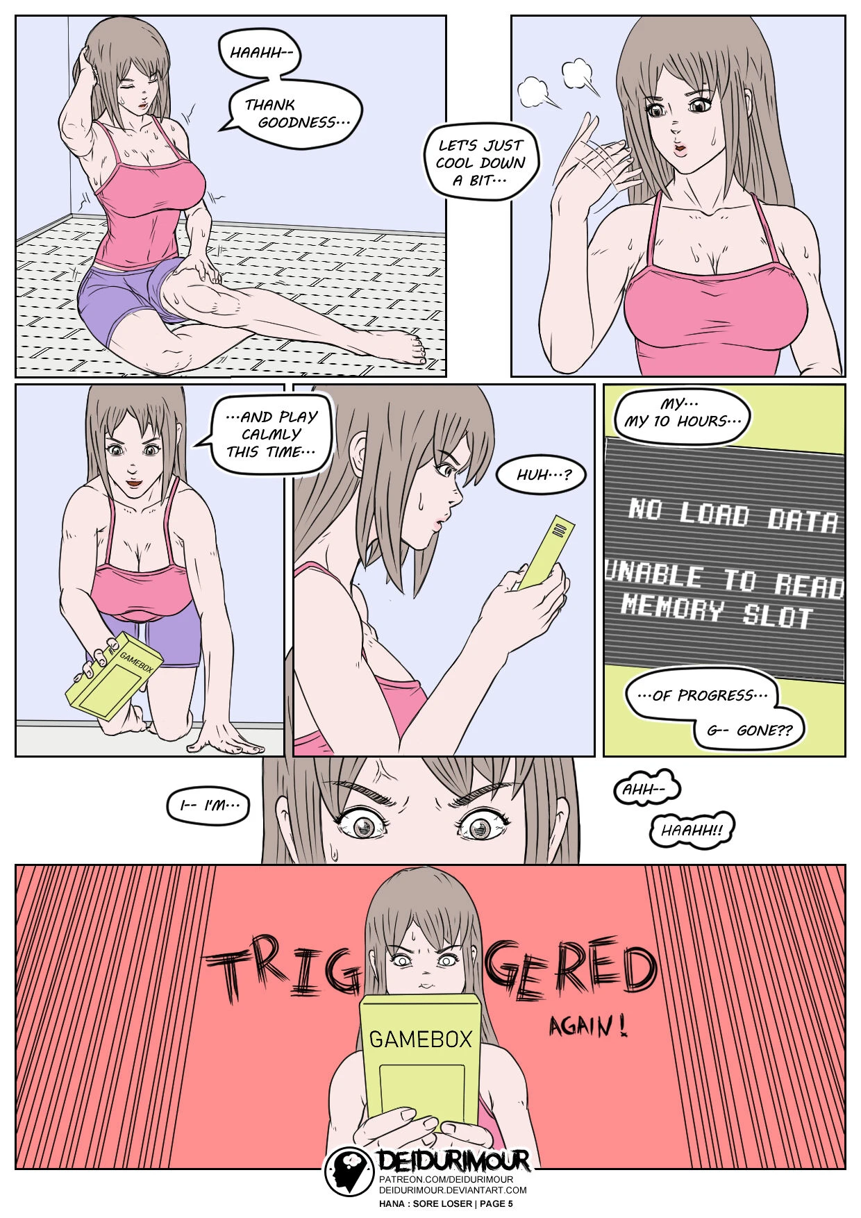 Hana: Sore Loser porn comic picture 7
