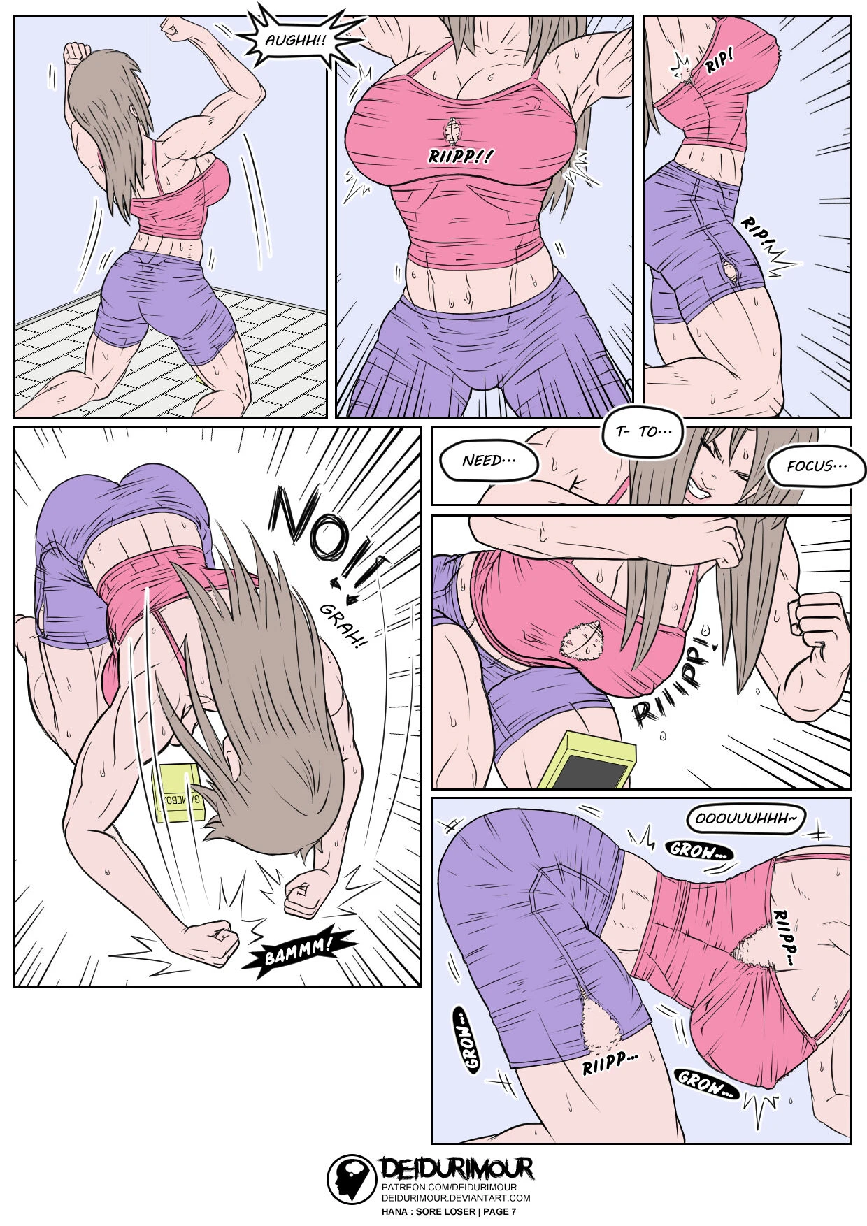 Hana: Sore Loser porn comic picture 9