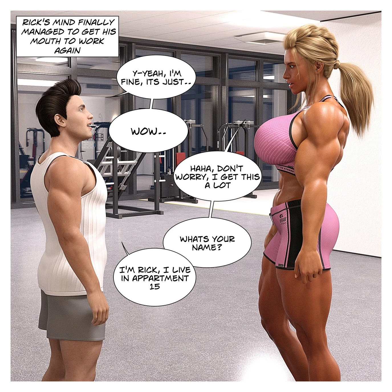 Hannah's Story: Gym Encounter porn comic picture 10