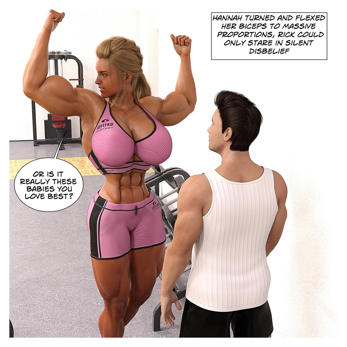 Hannah's Story: Gym Encounter porn comic picture 23